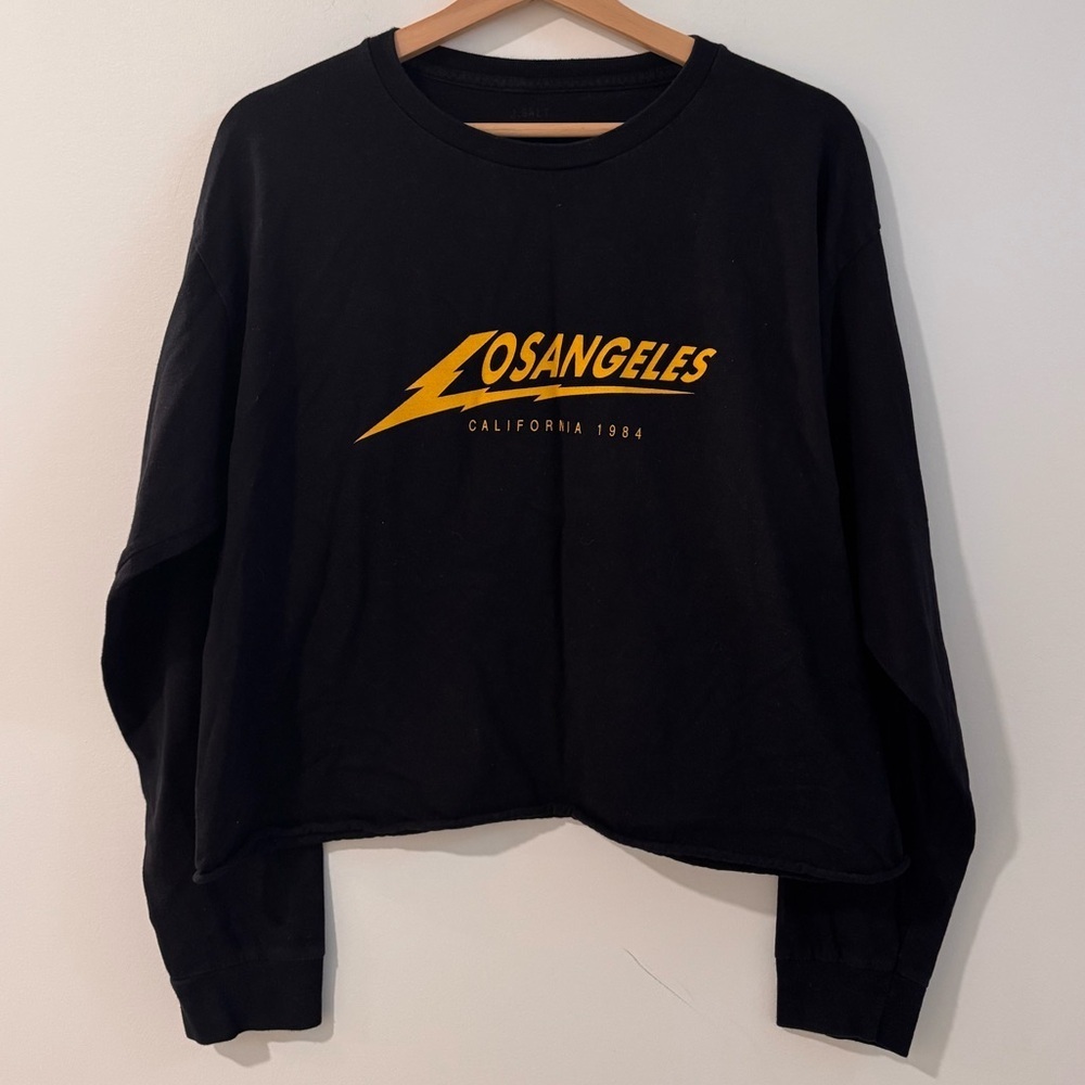 Brandy Melville Los Angeles Cropped Crewneck Sweatshirt